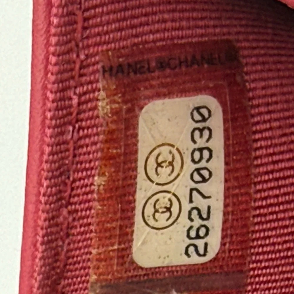 CHANEL Matelasse Classic Small Flap Wallet Tri-fold Pink - Picture 15 of 15